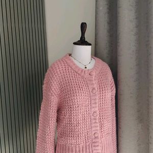 🆕 Pinteresty Pink Knitted Cardigan