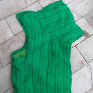 Beautiful Green Laharia Print Blouse