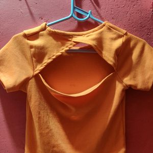 Orange Crop Top