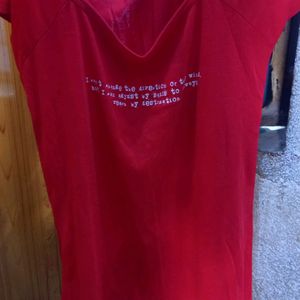 Red Women Tshirt