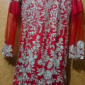 Long Kurti And Plazo With Dupatta