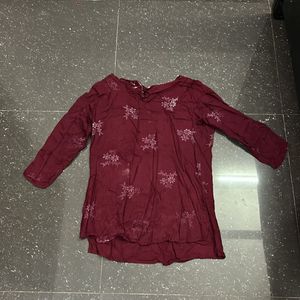 MAROON NIGHT SUIT