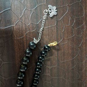 Black Pearl Bracelets with butterfly charms