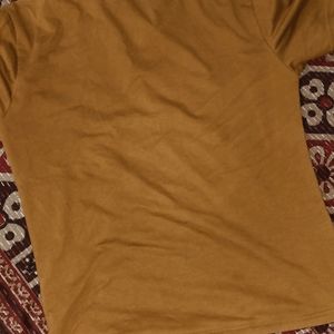 A T-shirt In Brown Colour