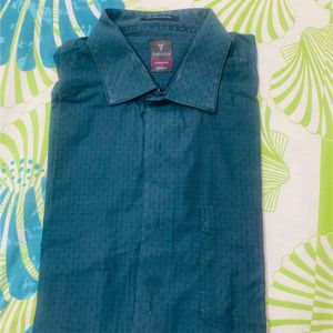 Van Heusen Teal Green Mens Shirt