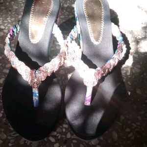 Only For Coins Floral Wedges