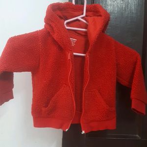 Red Hoodie Jacket For Babies