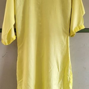 Cotton Yellow Kurti.