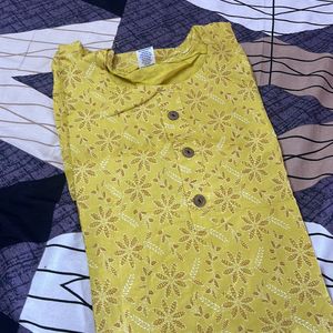 Yellow Kurti For Women