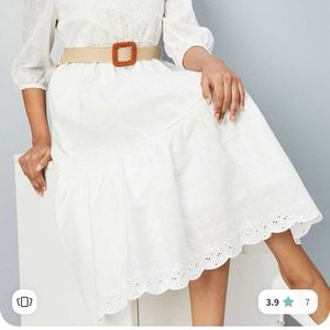 Max Puff Sleeve Cotton Fit & Flare Dress