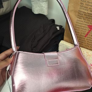 SAVANA METALLIC PURPLE SHIMMER HANDBAG