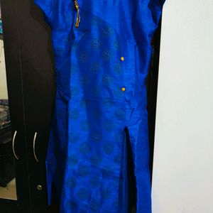 Party Wear Blue Kurta