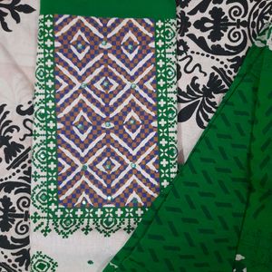 💚🤍BEAUTIFUL MIRROR WORK SALWAR SUIT MATERIAL