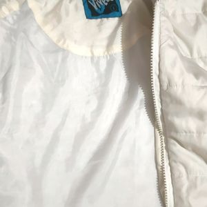 L Size Unisex White Jacket 🧥