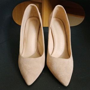 Cream Pencil Heels Formal