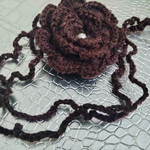 #handmade #crochet #neckpiece #andhairband