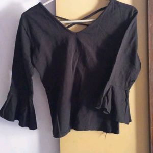 BLACK BACK DESIGN TOP