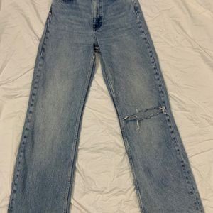 TRF ZARA HIGH WAIST WIDE LEG JEAN