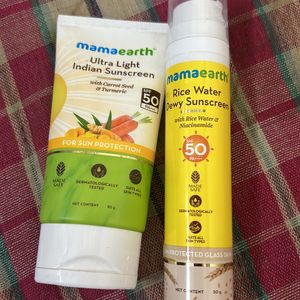 Mamaearth sunscreens