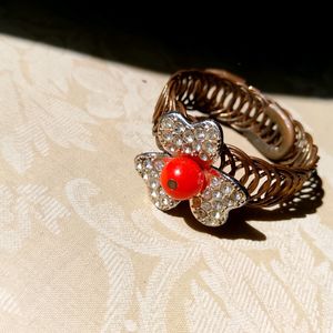 Red Flower Bracelet For Kids