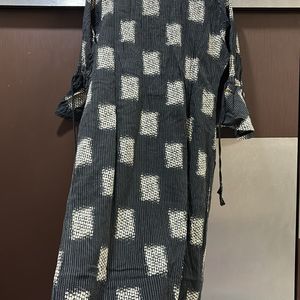 Gerua Black Kurta