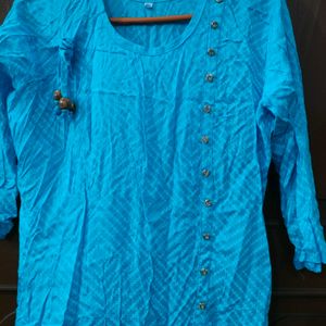 Blue Pure Cotton Kurta...Never Worn