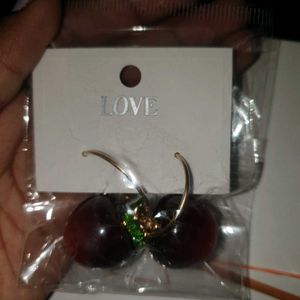 Wine Apple Earings