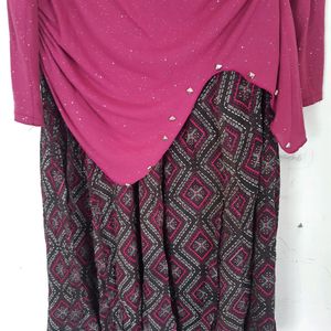 Skirt With Metching Stretch Top Looking Designer