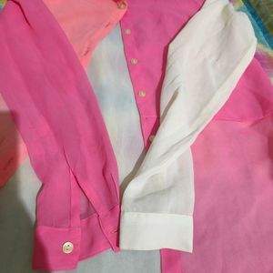 Shade Of Pink Georgette Shirt