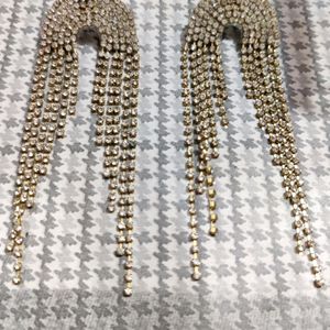 Rhinestone Chain Earrings