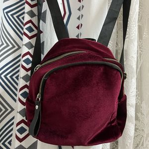 Velvet Maroon Backpack