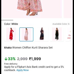 Chickenkari Kurta N Shrara Set