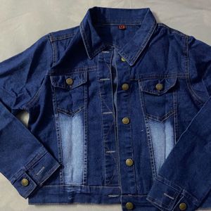 Washed Button Down Denim Jacket