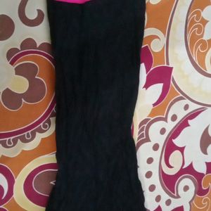 Black Multi Colour Embroidered Kurta