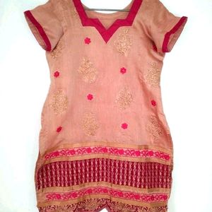 Embroidered Kurta Dupatta Set