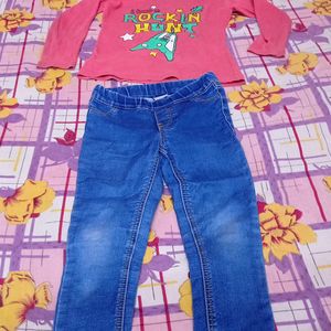 Tshirt N Jeans (Jegging) Set