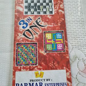 3 in One LUDO - SNAKES & LADDERS - CHESS