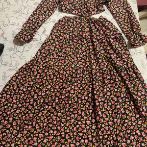 Sassafras Black Floral Dress