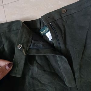 Dark Olive Velvet Pants