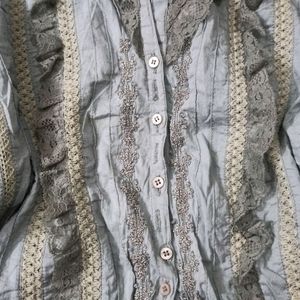 Vintage Lace Detail Shirt