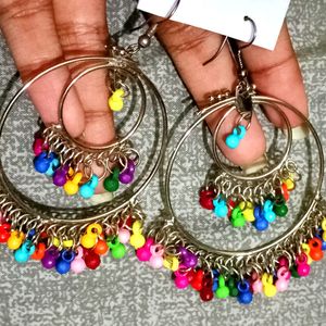 Beautiful Multicolour Earrings 💜💛💚💙🧡