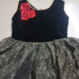 Party Wear Black Frock For Babies