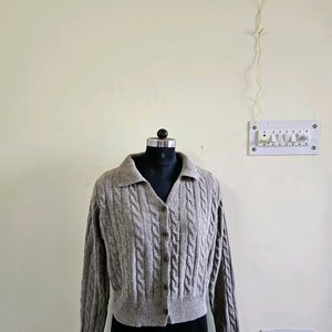 Cardigan Grey Thrifted