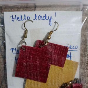 Hand Made Paper Earring