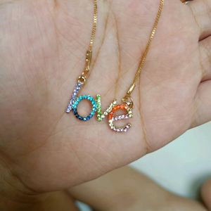 Rainbow Love Necklace