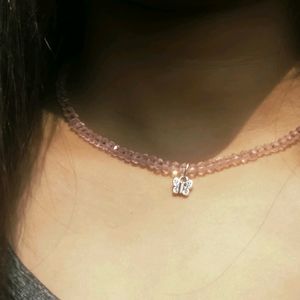 Beautiful Pink Crystal Necklace