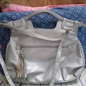 **ON SALE**Spacious, Silver Color, Two Way Bag..