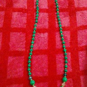 Beautiful Green Glass Pearls Mala