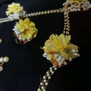 Flower Jewellry For Haldi Ceremony