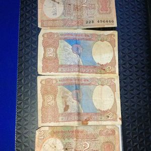 Cheap deal-Rarely Found 2 Rupees Notes-Sets Of 5